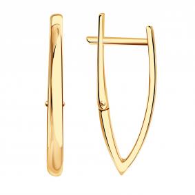 Золотые серьги Золотые узоры 00-62-0011-00 00-62-0011-00 фото