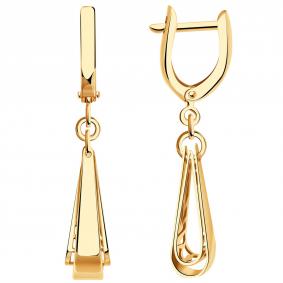 Золотые серьги Золотые узоры 00-62-0159-00 00-62-0159-00 фото