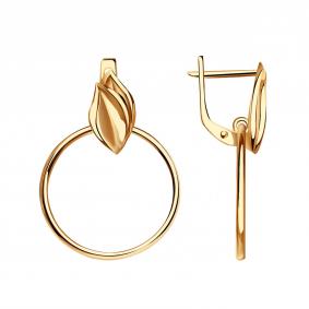 Золотые серьги-трансформеры Золотые узоры 00-62-0299-00 00-62-0299-00 фото