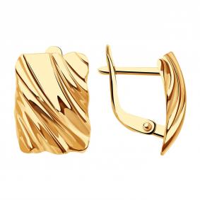 Золотые серьги Золотые узоры 00-62-0319-00 00-62-0319-00 фото