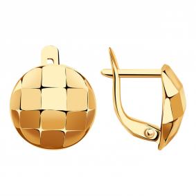 Золотые серьги Золотые узоры 00-62-0338-00 00-62-0338-00 фото