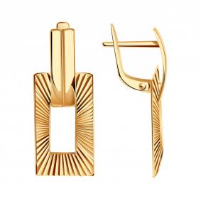 Золотые серьги-трансформеры Золотые узоры 00-62-0363-00 00-62-0363-00 фото
