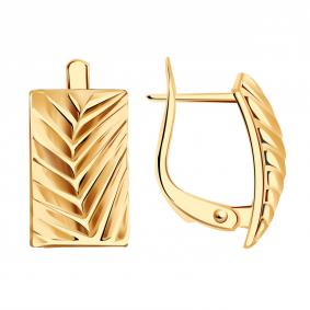 Золотые серьги Золотые узоры 00-62-0446-00 00-62-0446-00 фото