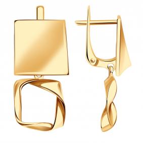 Золотые серьги Золотые узоры 00-62-0456-00 00-62-0456-00 фото