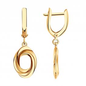 Золотые серьги Золотые узоры 00-62-0475-00 00-62-0475-00 фото