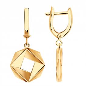 Золотые серьги Золотые узоры 00-62-0502-00 00-62-0502-00 фото