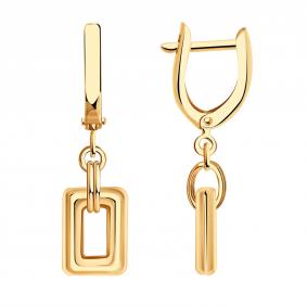 Золотые серьги Золотые узоры 00-62-0506-00 00-62-0506-00 фото