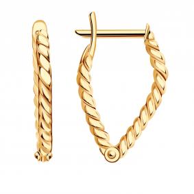 Золотые серьги Золотые узоры 00-62-0516-00 00-62-0516-00 фото