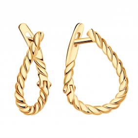 Золотые серьги Золотые узоры 00-62-0519-00 00-62-0519-00 фото