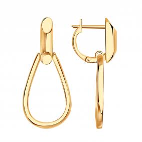 Золотые серьги Золотые узоры 00-62-0570-00 00-62-0570-00 фото