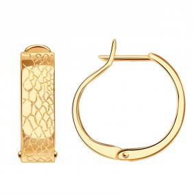 Золотые серьги Золотые узоры 00-62-0580-00 00-62-0580-00 фото