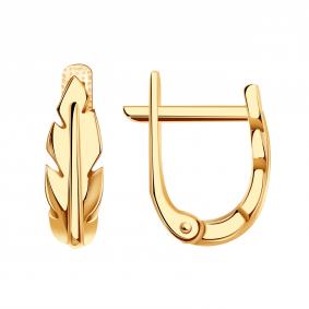 Золотые серьги Золотые узоры 00-62-0586-00 00-62-0586-00 фото