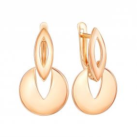 Золотые серьги Золотые узоры 00-62-0590-00 00-62-0590-00 фото