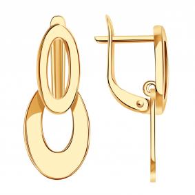 Золотые серьги Золотые узоры 00-62-0592-00 00-62-0592-00 фото