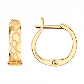 Золотые серьги Золотые узоры 00-62-0597-00 00-62-0597-00 фото