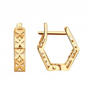 Золотые серьги Золотые узоры 00-62-0626-00 00-62-0626-00 фото