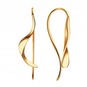 Золотые серьги Золотые узоры 00-62-0673-00 00-62-0673-00 фото