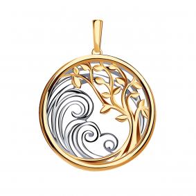 Золотая подвеска-трансформер Золотые узоры 00-63-0188-00 00-63-0188-00 фото