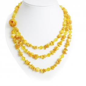 Колье Янтарная волна 003з-00000 с янтарём 003з-00000 фото