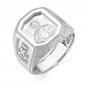 Серебряное кольцо Святитель Николай Чудотворец Караваевская ювелирная фабрика 01-0054-s 01-0054-s фото