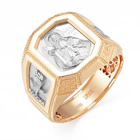 Золотое кольцо Святой пророк Илия Караваевская ювелирная фабрика 01-0056 01-0056 фото