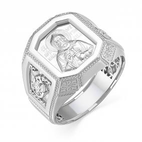 Серебряное кольцо Преподобный Илия Муромец Караваевская ювелирная фабрика 01-0059-s 01-0059-s фото