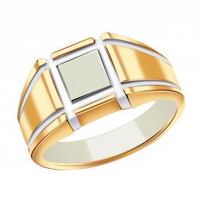 Золотое кольцо Караваевская ювелирная фабрика 01-0066 с эмалью 01-0066 фото