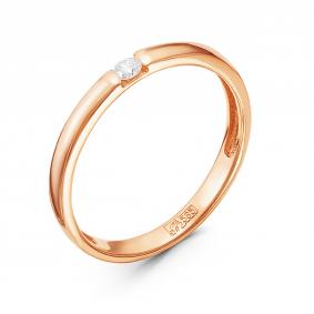 Золотое кольцо ERA Jewellery 01-00953-01-001-01-00 с бриллиантом 01-00953-01-001-01-00 фото