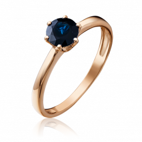 Золотое кольцо Platina 01-0299-00-102-1110-30 с сапфиром 01-0299-00-102-1110-30 фото