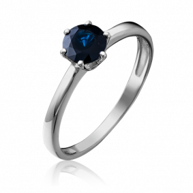 Кольцо из белого золота Platina 01-0300-00-102-1120-30 с сапфиром 01-0300-00-102-1120-30 фото