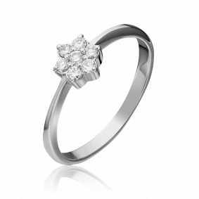 Кольцо из белого золота Platina 01-0314-00-101-1120-30 с бриллиантом 01-0314-00-101-1120-30 фото