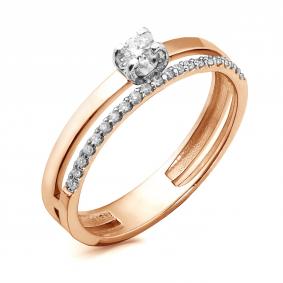 Золотое кольцо ERA Jewellery 01-03201-01-001-01-01 с бриллиантом 01-03201-01-001-01-01 фото