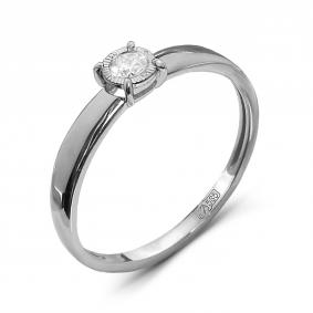 Кольцо из белого золота ERA Jewellery 01-03216-03-001-02-03 с бриллиантом 01-03216-03-001-02-03 фото
