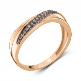 Золотое кольцо ERA Jewellery 01-03253-01-034-01-05 с коньячным бриллиантом 01-03253-01-034-01-05 фото