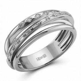 Кольцо из белого золота ERA Jewellery 01-03430-03-001-01-03 с бриллиантом 01-03430-03-001-01-03 фото