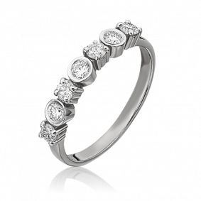 Кольцо из белого золота Platina 01-0416-00-101-1120-30 с бриллиантом 01-0416-00-101-1120-30 фото