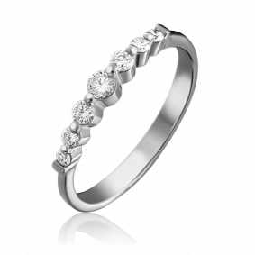 Кольцо из белого золота Platina 01-0613-00-101-1120-30 с бриллиантом 01-0613-00-101-1120-30 фото