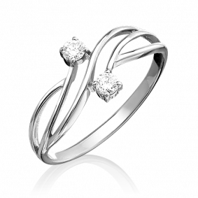 Кольцо из белого золота Platina 01-0812-00-101-1120-30 с бриллиантом 01-0812-00-101-1120-30 фото