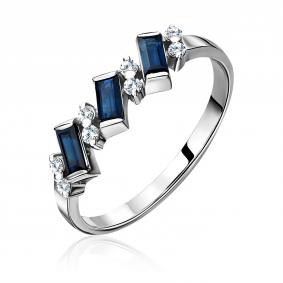 Серебряное кольцо Platina 01-0851-00-404-0200 с фианитом 01-0851-00-404-0200 фото