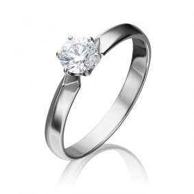 Кольцо из белого золота Platina 01-1003-00-501-1120-38 с фианитом 01-1003-00-501-1120-38 фото