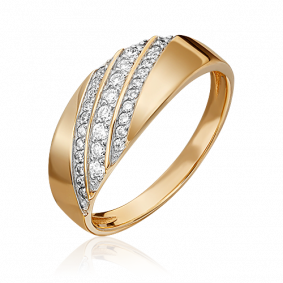 Золотое кольцо Platina 01-1072-00-101-1110-30 с бриллиантом 01-1072-00-101-1110-30 фото