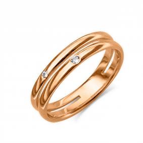 Золотое обручальное кольцо Platina с бриллиантом 01-1104-00-101-1110-30 01-1104-00-101-1110-30 фото