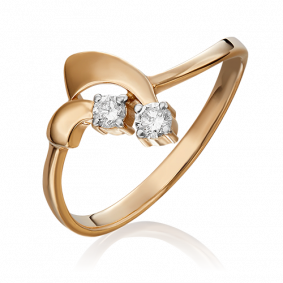 Золотое кольцо Platina 01-1110-00-101-1110-30 с бриллиантом 01-1110-00-101-1110-30 фото