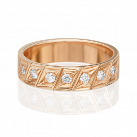 Золотое обручальное кольцо Platina с бриллиантом 01-1135-00-101-1110-30 01-1135-00-101-1110-30 фото