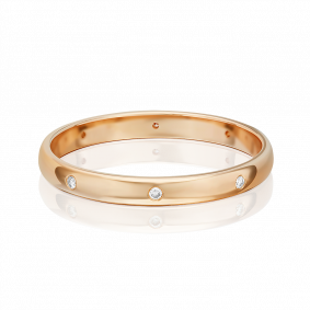 Золотое обручальное кольцо Platina с бриллиантом 01-1137-00-101-1110-30 01-1137-00-101-1110-30 фото