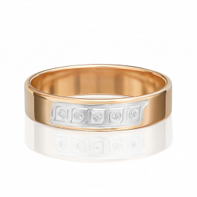 Золотое обручальное кольцо Platina с бриллиантом 01-1198-00-101-1110-30 01-1198-00-101-1110-30 фото