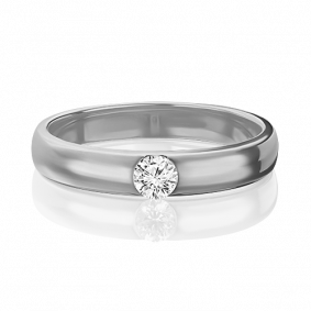 Кольцо из белого золота Platina 01-1256-00-101-1120-30 с бриллиантом 01-1256-00-101-1120-30 фото