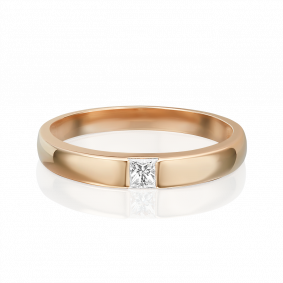 Золотое обручальное кольцо Platina с бриллиантом 01-1271-00-101-1110-30 01-1271-00-101-1110-30 фото