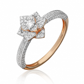 Золотое кольцо Platina 01-1333-00-101-1110-30 с бриллиантом 01-1333-00-101-1110-30 фото