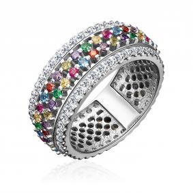 Серебряное кольцо Platina 01-1471-00-404-0200 с фианитом 01-1471-00-404-0200 фото